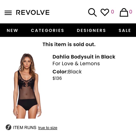 Dahlia body suit in black - Picture 8 of 11